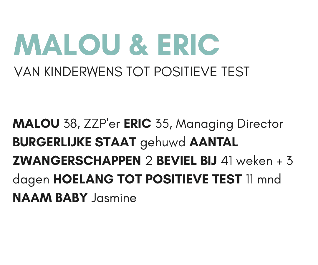 Het verhaal van - Malou & Eric